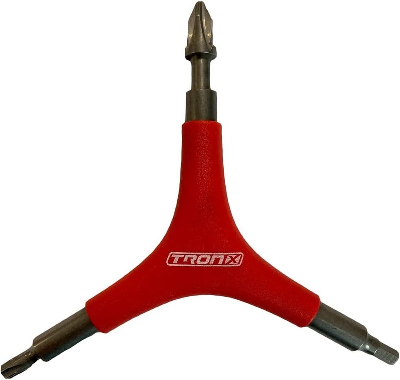 TronX Multi Pro Inline Roller Hockey Skate Tool - Rotate Wheels, Bearing Pusher and Extractor, Unscrew Helmets, Designed in USA - Image 1